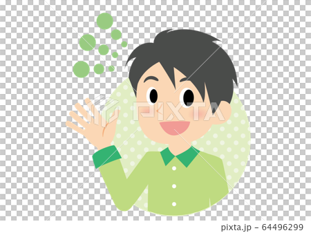 Male expression waving Male expression waving 64496299