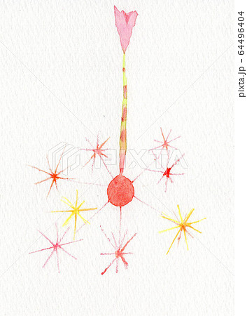 線香花火のイラスト素材