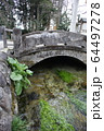 乃木神社　小川と石橋 64497278