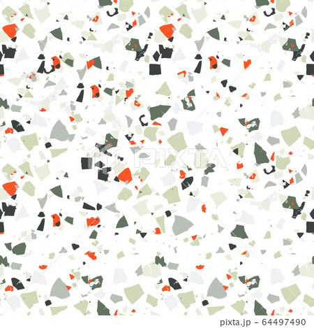 Vector abstract terrazzo seamless pattern. 64497490