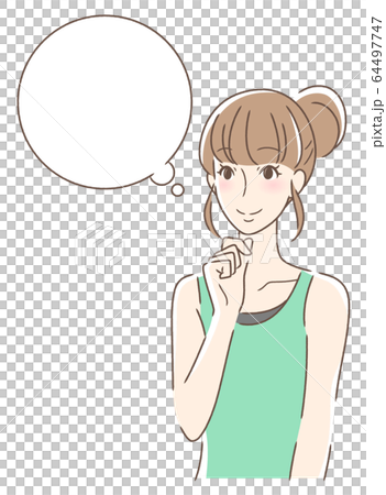 一個微笑著想像的女人 64497747