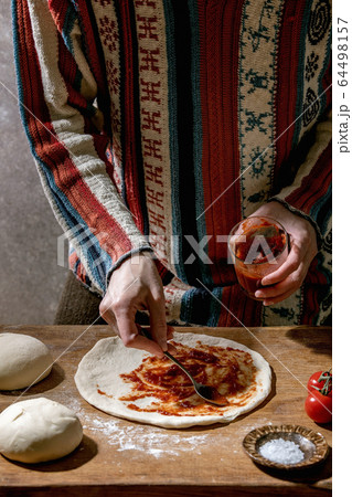 Dough for pizza Dough for pizza 64498157