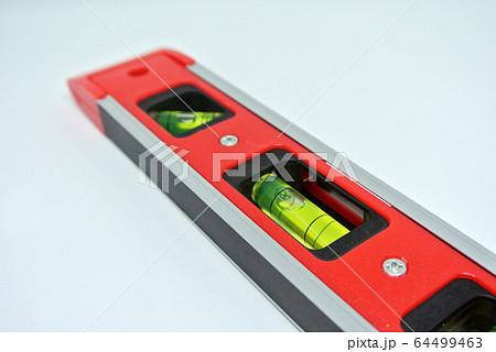 Spirit level tool for carpenter of contractor to determine object levels Spirit level tool for carpenter of contractor to determine object levels 64499463
