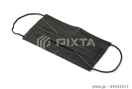 Black disposable medical face mask 64502011