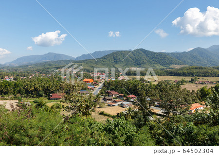 Top view of the city of Muang Nan Top view of the city of Muang Nan 64502304