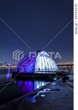 風景 コーヒー 漢江 64504240