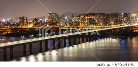 風景 夜景 漢江 64504346