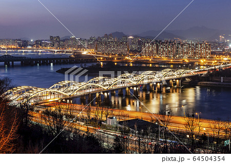 夜景 漢江大橋 漢江 64504354