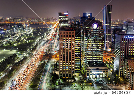 夜景 道路 永登浦区 64504357