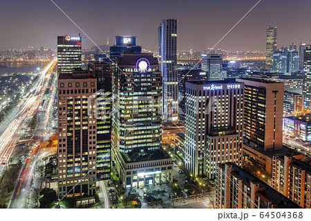 夜景 道路 永登浦区 64504368
