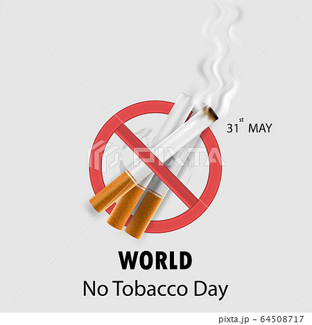 World No Tobacco Day infographic background 64508717