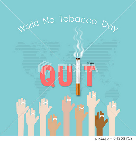 World No Tobacco Day infographic background 64508718