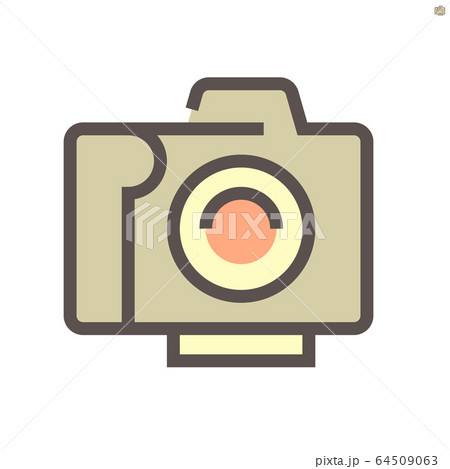 Camera and lens  vector icon design, 48x48 pixel 64509063