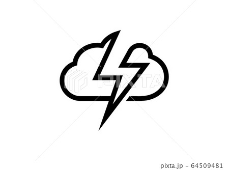 Creative cloud logo for your corporate designs. Modern isolated vector icon. 64509481