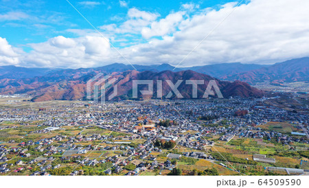 長野県小布施町俯瞰 64509590
