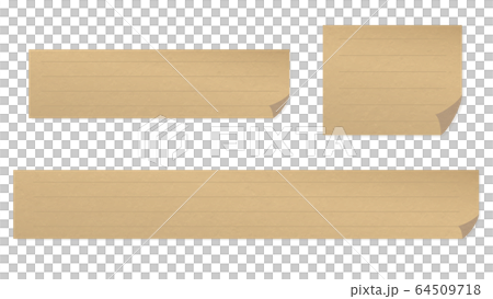 Simple Paper Telop Base Kraft Paper With Stock Illustration