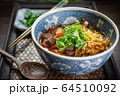 Rice noodles with spicy pork sauce (Nam ngiao)  64510092