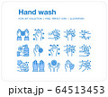 Hand wash icons set, Pixel perfect icon, Set of icons for web and mobile 64513453