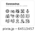 Coronavirus icons set, Pixel perfect icon, Set of icons for web and mobile 64513457