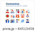 Coronavirus icons set, Pixel perfect icon, Set of icons for web and mobile 64513458