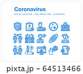 Coronavirus icons set, Pixel perfect icon, Set of icons for web and mobile 64513466
