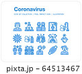 Coronavirus icons set, Pixel perfect icon, Set of icons for web and mobile 64513467