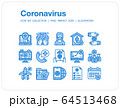 Coronavirus icons set, Pixel perfect icon, Set of icons for web and mobile 64513468