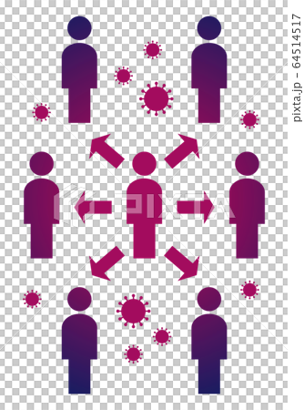 感染傳播/群集圖像 64514517