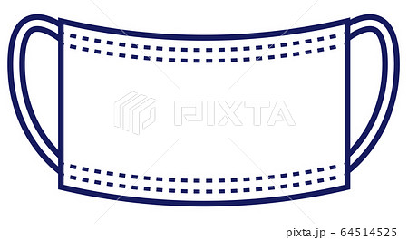 使い捨てマスクのイラスト 64514525