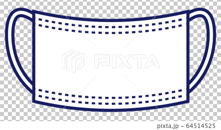 使い捨てマスクのイラスト 64514525