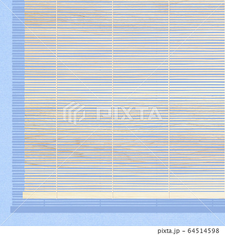 背景 夏 すだれのイラスト素材