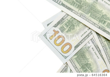 Dollar bills. American money isolated on white 64516364