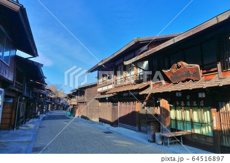 【長野県】奈良井宿　木曽の大橋 64516897