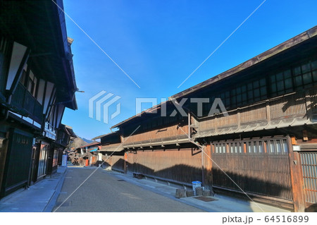 【長野県】奈良井宿　木曽の大橋 64516899