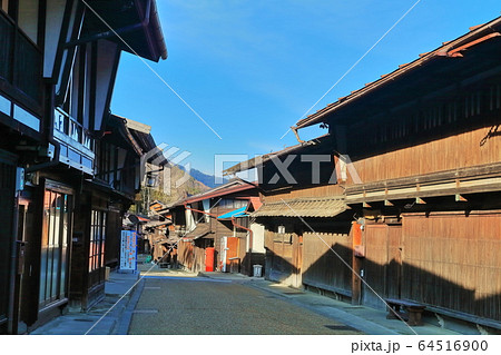 【長野県】奈良井宿　木曽の大橋 64516900