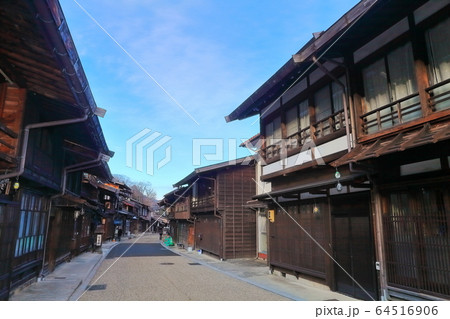 【長野県】奈良井宿　木曽の大橋 64516906