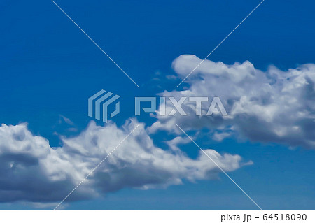 空 雲 イラスト 背景素材 イメージのイラスト素材