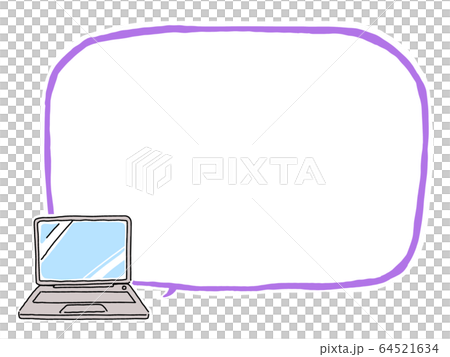 Computer Border Violet System Computer white border purple line balloon... - Stock Illustration ...