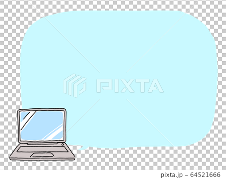 Computer light blue balloon illustration png - Stock Illustration ...
