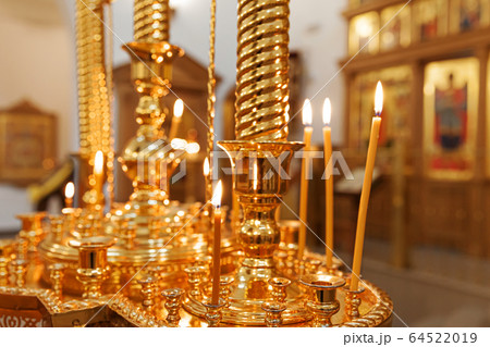 Orthodox Church. Christianity. Festive interior Orthodox Church. Christianity. Festive interior 64522019