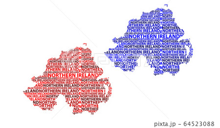 Map of Northern Ireland - vector illustration Map of Northern Ireland - vector illustration 64523088