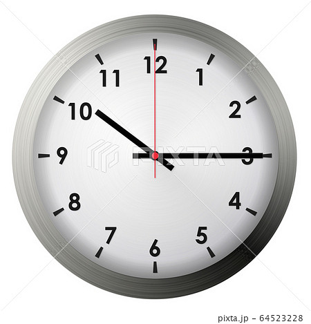 Analog metal wall clockの写真素材 [64523228] - PIXTA