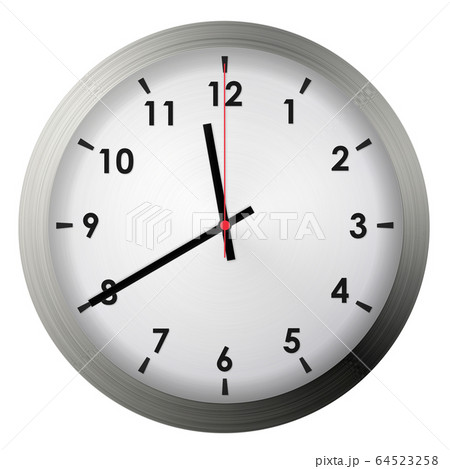 Analog metal wall clock 64523258
