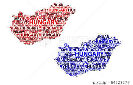 Map of Hungary - vector illustration 64523277
