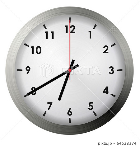 Analog metal wall clock 64523374