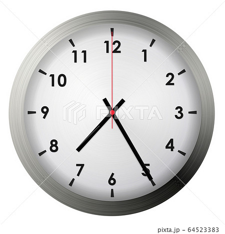 Analog metal wall clock 64523383