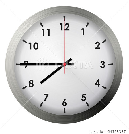 Analog metal wall clock 64523387