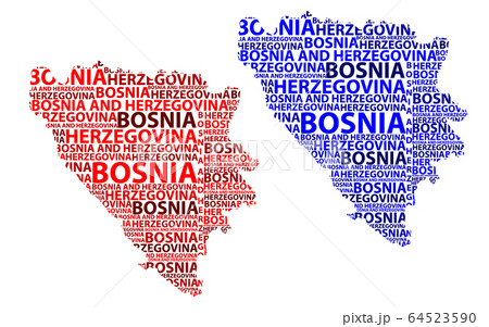 Map of Bosnia and Herzegovina - vector Map of Bosnia and Herzegovina - vector 64523590