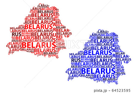 Map of Belarus - vector illustration 64523595