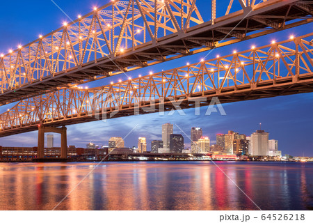New Orleans, Louisiana, USA at Crescent City 64526218
